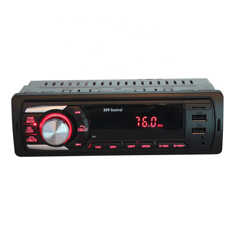 2021 hot seller Universal 1-din high power car radio bluetooth Car MP3 player USB/TF/AUX/Bluetooth/APP control/FM car