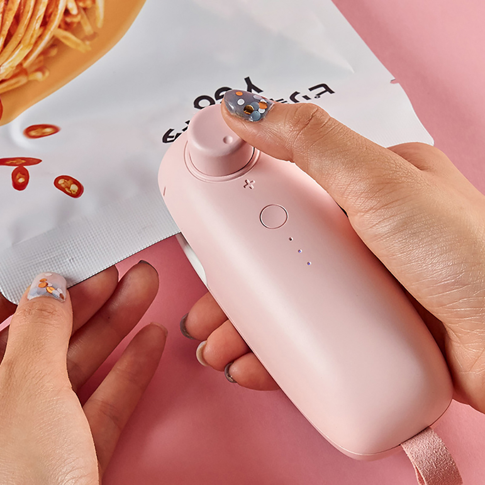 Electric USB Rechargeable Poly Bag Sandwich Bread Mini Manual Impulse Heat Bag Sealer