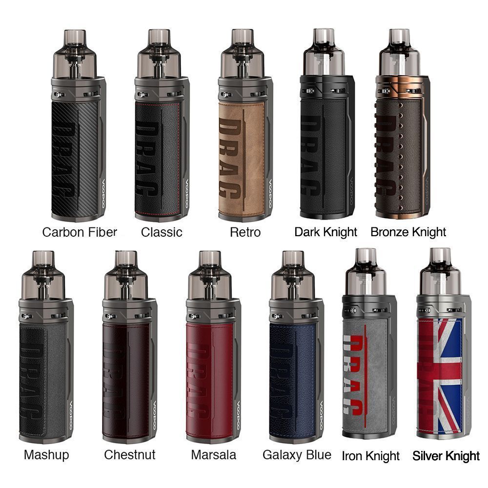 VOOPOO DRAG S 60 Вт VW Pod Kit 2500 мАч все pnp катушки совместимы DL MTL vape со встроенным аккумулятором pod kit