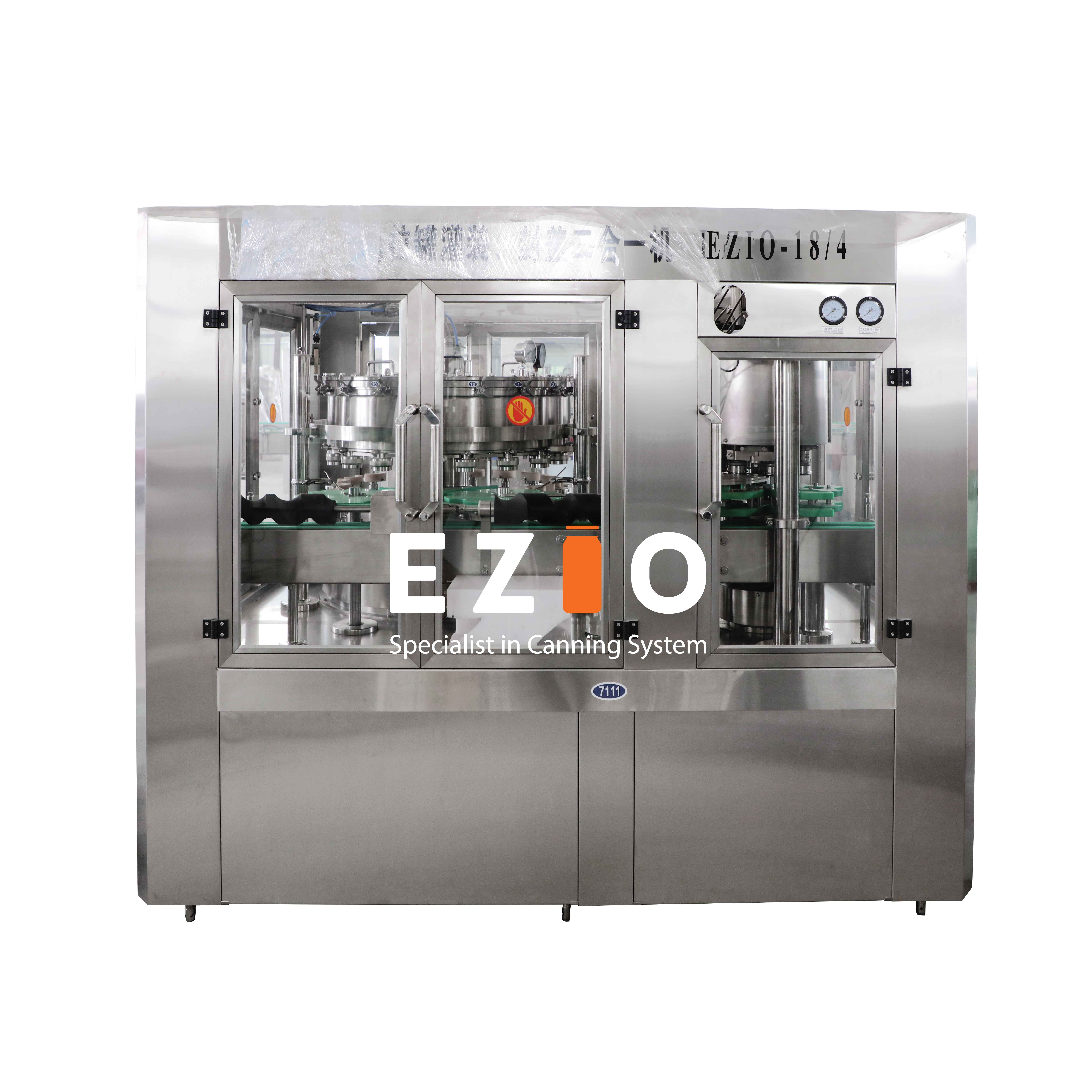 Ezio-12-4 Fullpak ручная машина для розлива пива, газированных напитков, консервных напитков/машина для розлива алюминиевых банок