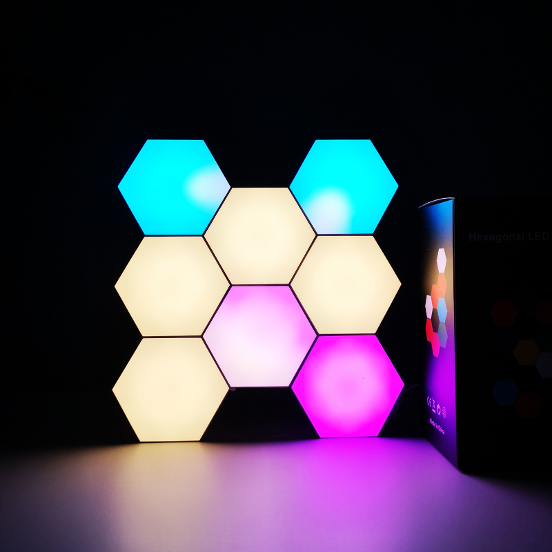 Modern Quantum Lights Led Hexagonal Modular Touch Sensor Lamps Magnetic Indoor Decoration lighting Sconce wall Led Night Lamp