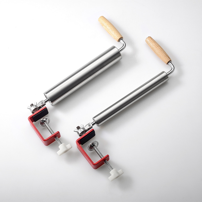 Low MOQ Stainless steel single hand labor-saving rolling pin household dumpling skin roller