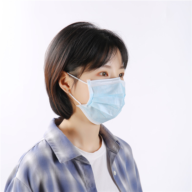 Anti-pollution non-woven Fabric Safety Blue mouth Earloop protective face mask
