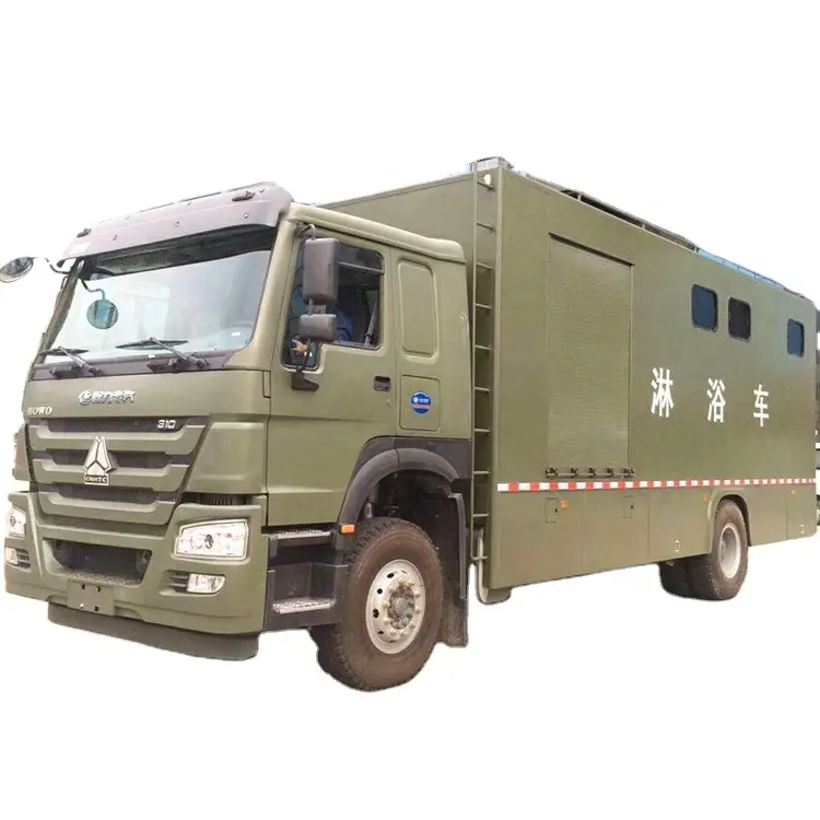 Sinotruk 4x2 mobile shower house truck