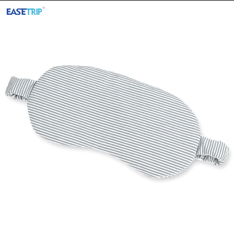 Travel Comfort Elastic Band Simple Striped Ice Bag Cotton Sleep Eye Mask