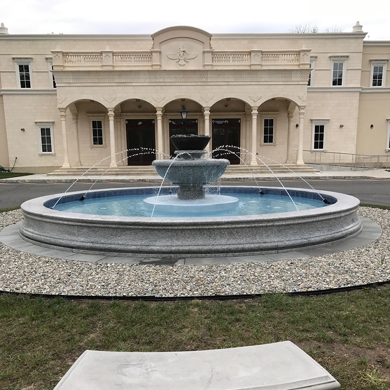 Мраморный фонтан, Китай, современный дизайн, серый гранит, подъездная дорога, водяной фонтан, уличный Гранитный Фонтан