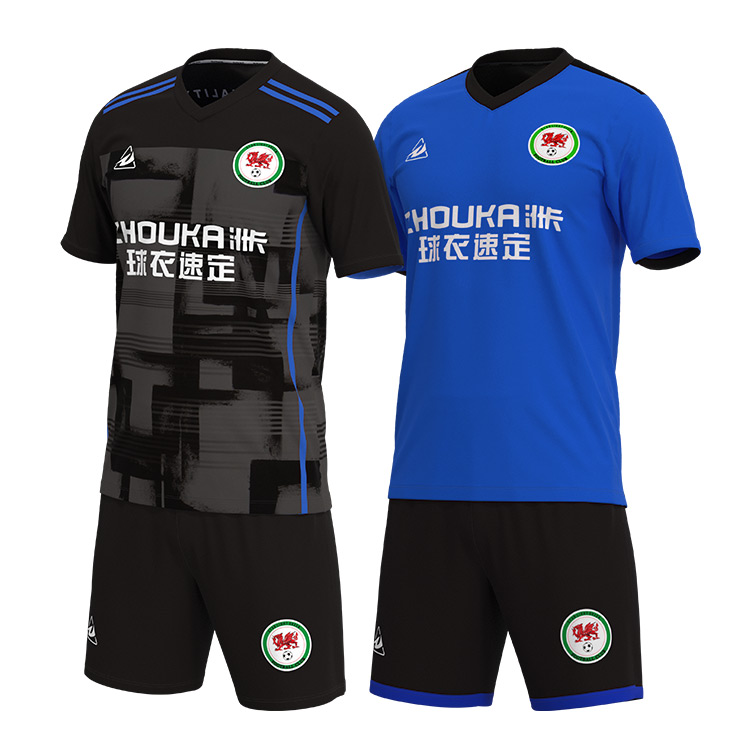 Wholesale custom design professional football matches thailand club soccer jersey green Youth multi style design