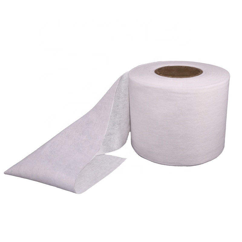 100% полиэстер/вискоза Spunlace Nonwoven ткань для влажных салфеток