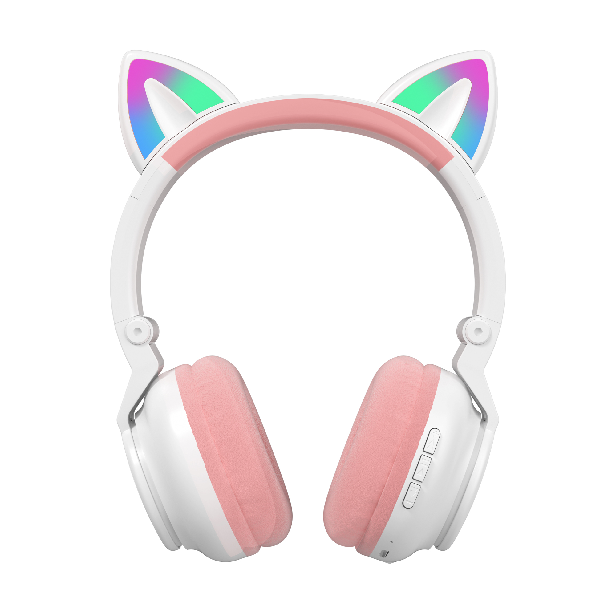 Самые продаваемые беспроводные наушники Hifi качественные наушники складные Rgb трехцветные светящиеся прекрасные стильные наушники с кошачьими ушками