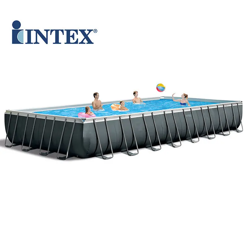 INTEX 26378 975 x 488 x 132 cm Rectangular Ultra Metal Rectangular Frame Above Ground Pool with saltwater system
