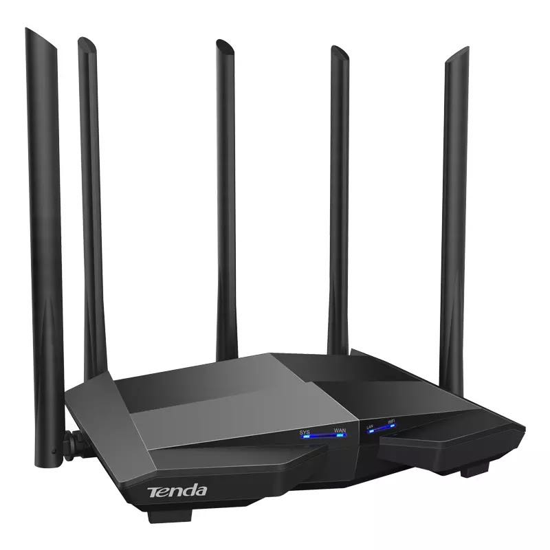 Беспроводной маршрутизатор Tenda AC11 Gigabit Dual-Band AC1200, Wi-Fi ретранслятор с антеннами с высоким коэффициентом усиления 5*6 дБи, более широкое покрытие, простая установка