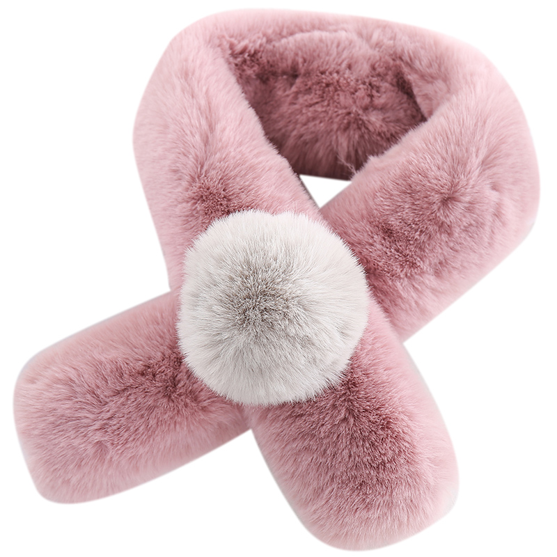 Winter Fashion Plush warm scarf fake rex rabbit fur scarf for students