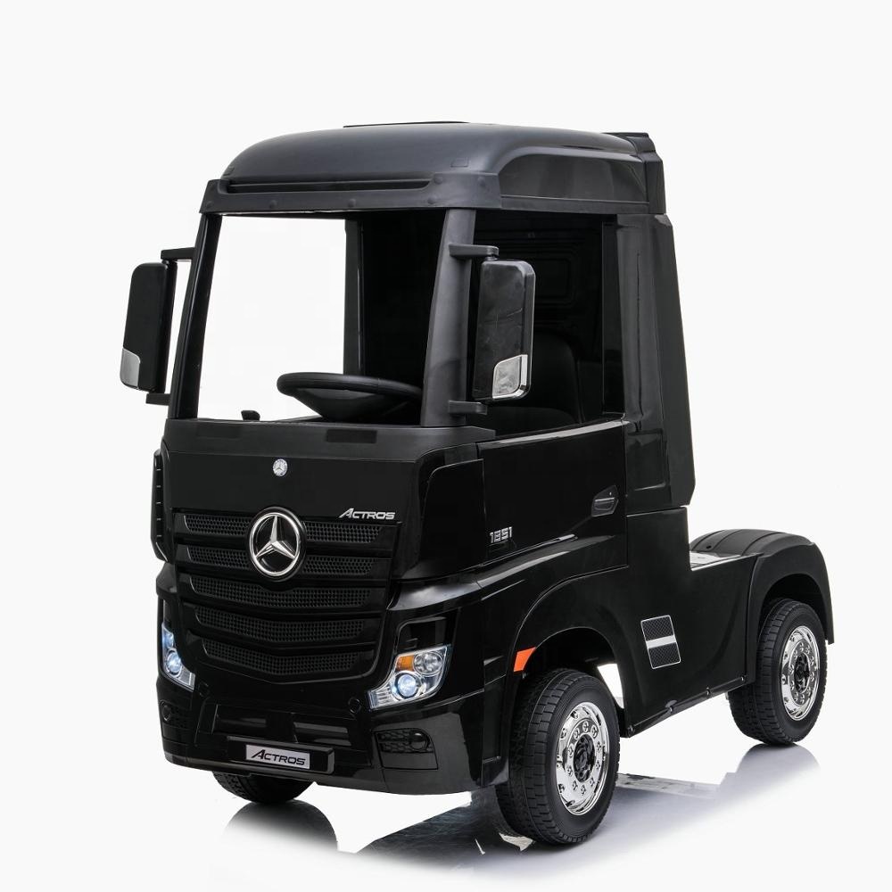 Новинка 2020 г., Mercedes-Benz Actros, тяжелый грузовик, колеса на батарейках, электрический автомобиль для детей с mp3, ездовой автомобиль