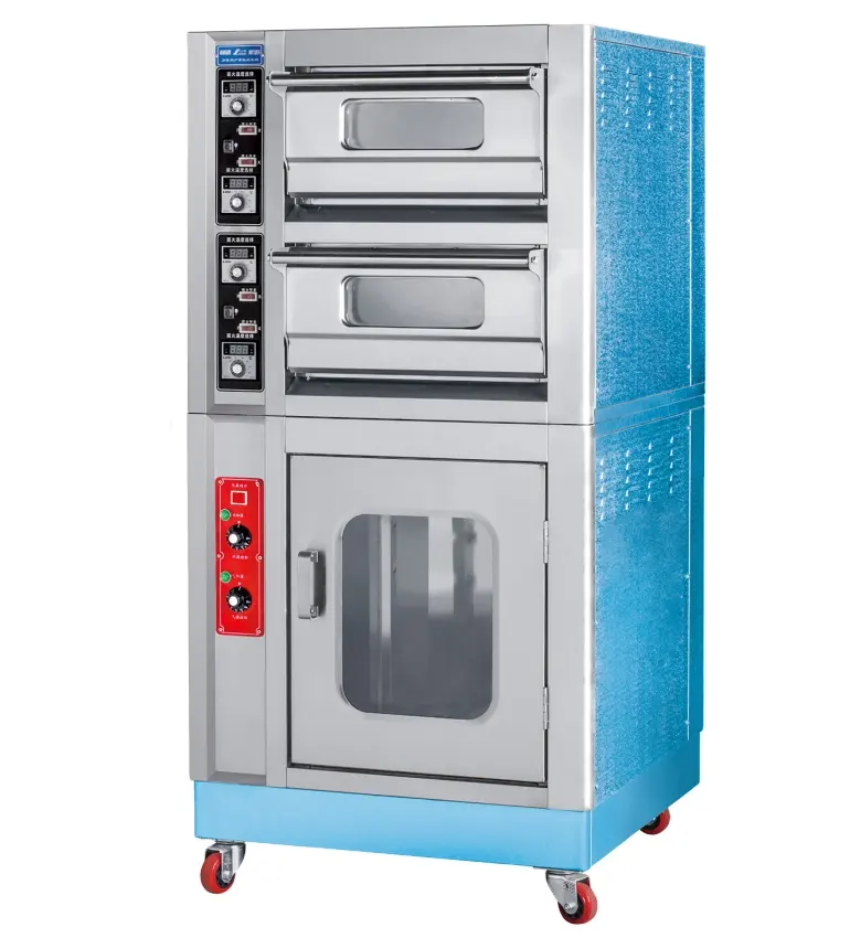 HENGLIAN KL-2 Multifunction Industrial Bread Maker Machine 2 Deck 2 Tray Electric Mini Infrared Oven