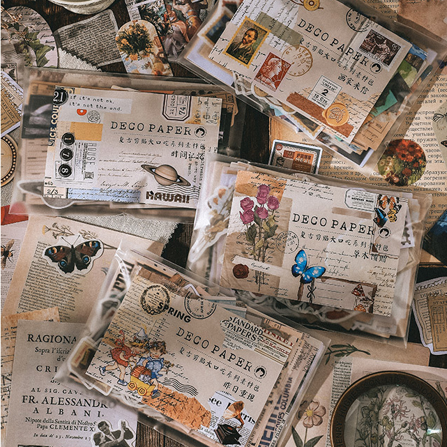 200 шт./упак. Scrapbooking Deco бумага прозрачная ПЭТ Бумага васи наклейки Материал набор коллаж мусор журнал Записная книжка "сделай сам"