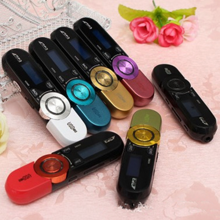 Оптовая продажа, мини mp3 с металлическим зажимом и слотом для карт, MP3 + USB-кабель с fm-радио, mp3-плеером