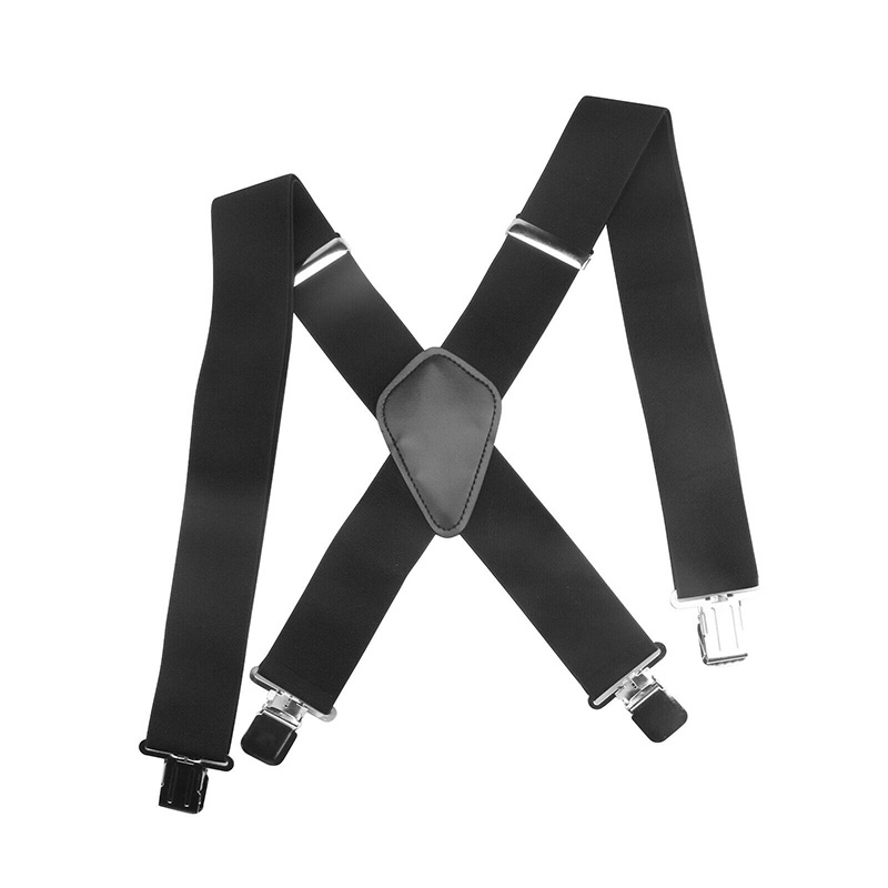 6 Colors 4 Clip Leather Suspenders Adult Bow tie Braces For Trousers Navy Red Polka Dot Bow Tie Suspenders