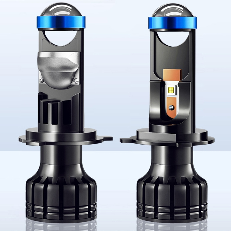 Новый P5 90 Вт H4 высокая низкая авто светодиодные лампы 20000lm H7 LED Мини проектор Объектив фару LED h4