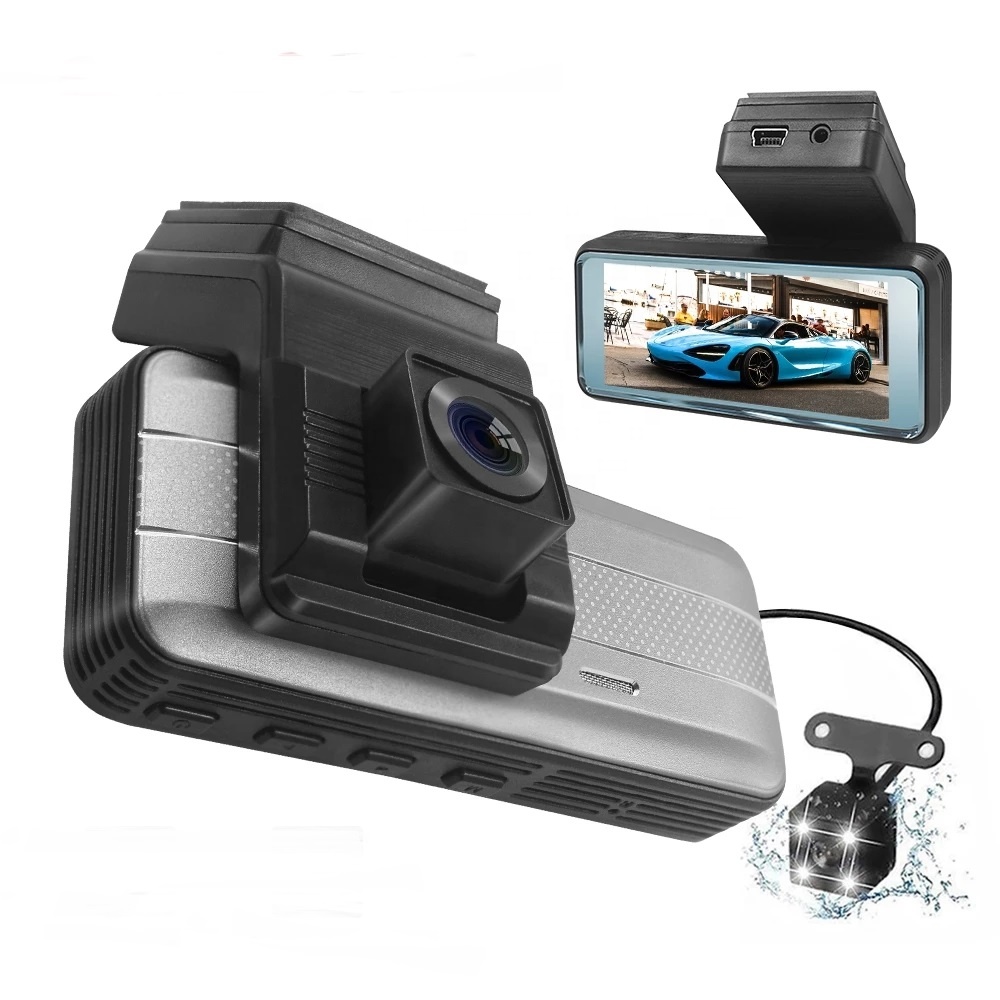 Yikoo автомобильный черный ящик 3 дюймовый экран camera1080p fhd с двумя объективами Автомобильный видеорегистратор видео с чипсетом X316 dashcam