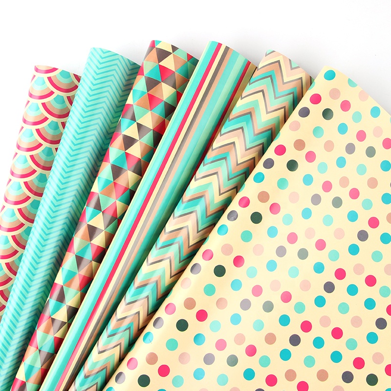 hot sale Colorful floral bouquet custom Gift Wrap Paper Special Embossing premium quality flower Wrapping Paper set