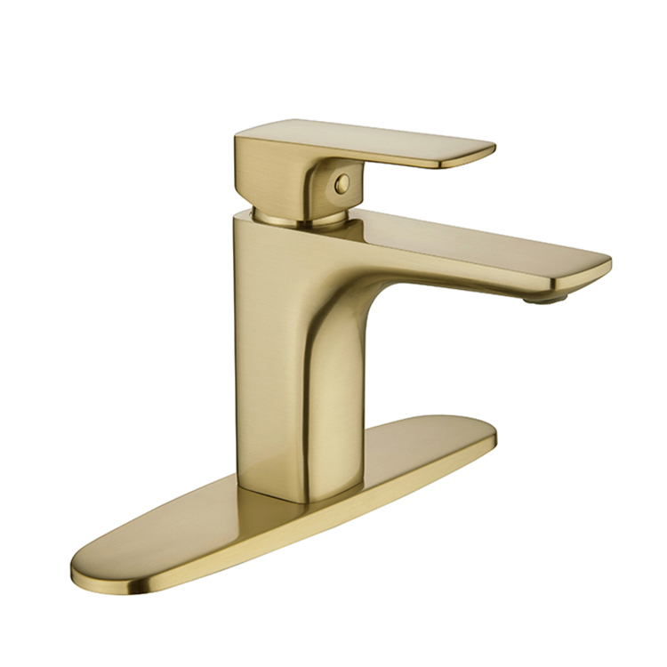 Luxury Design Contemporary Home Decoration Brushed Gold Luxury Style Bathroom Basin Faucet
