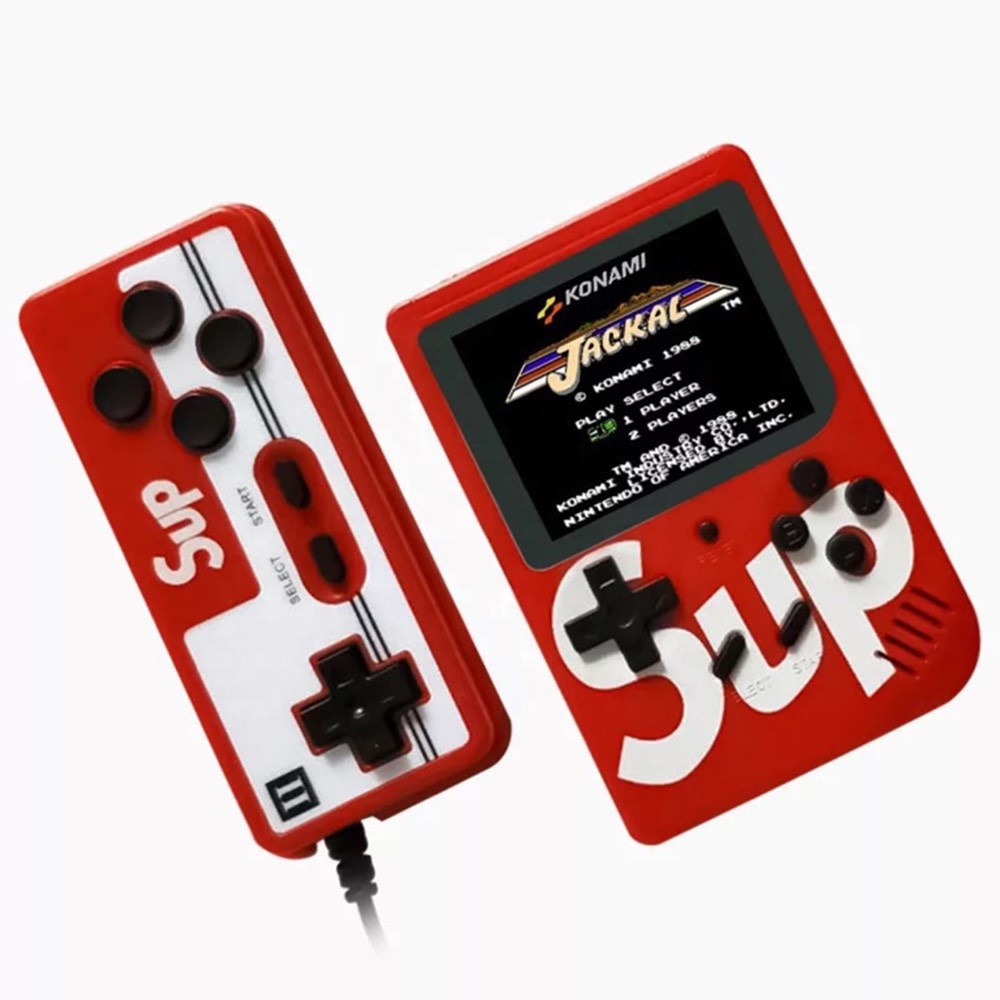 Оптовая продажа, портативные мини-консоли для видеоигр SUP Box 400 в 1, игры с двойным проигрывателем