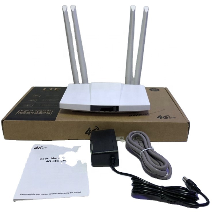 Cat4 150Mbps FDD/TDD 4G LTE CPE Router 4G Router plus external antenna