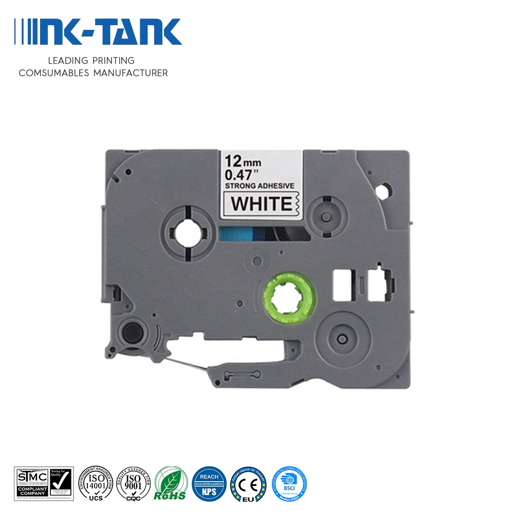 INK-TANK 12 мм Совместимость Tze-231 Tze231 TZ Tze 231 Tz-231 Tz231 черная и белая ламинированная P-Touch этикетки лента для принтера Brother