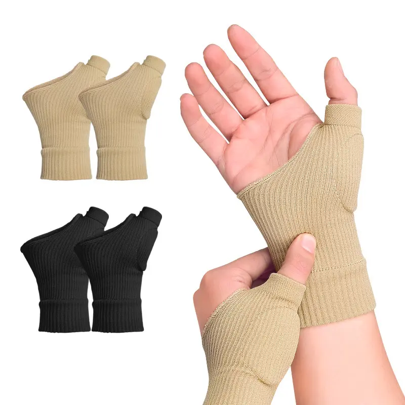 Amazon sports wrist guard Fitness Gloves Half Finger basketball training pressure sweat absorption care of the wrist
