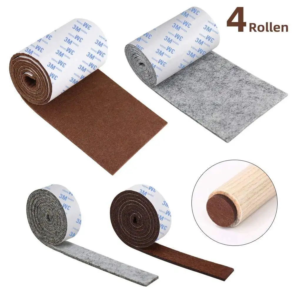 4Rolls Furniture Felt Pads Self Adhesive Floor Protector Furniture Pad