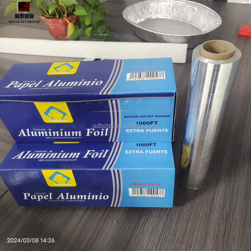Wholesale 1235 8011 8079 Food Aluminum Foil Paper Coil 20 10 Micron 100m Price For Tape Foil