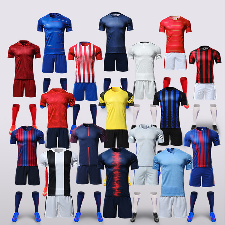 Custom logo football jersey adult kids girl soccer sweats Custom soccer jersey high quality low moq