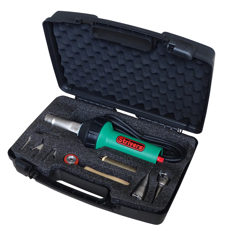 220V/110V 1600W hot air welding gun HDPE Geomembrane waterproof Tarpaulin plastic welder for banner tpo overlap welding machine