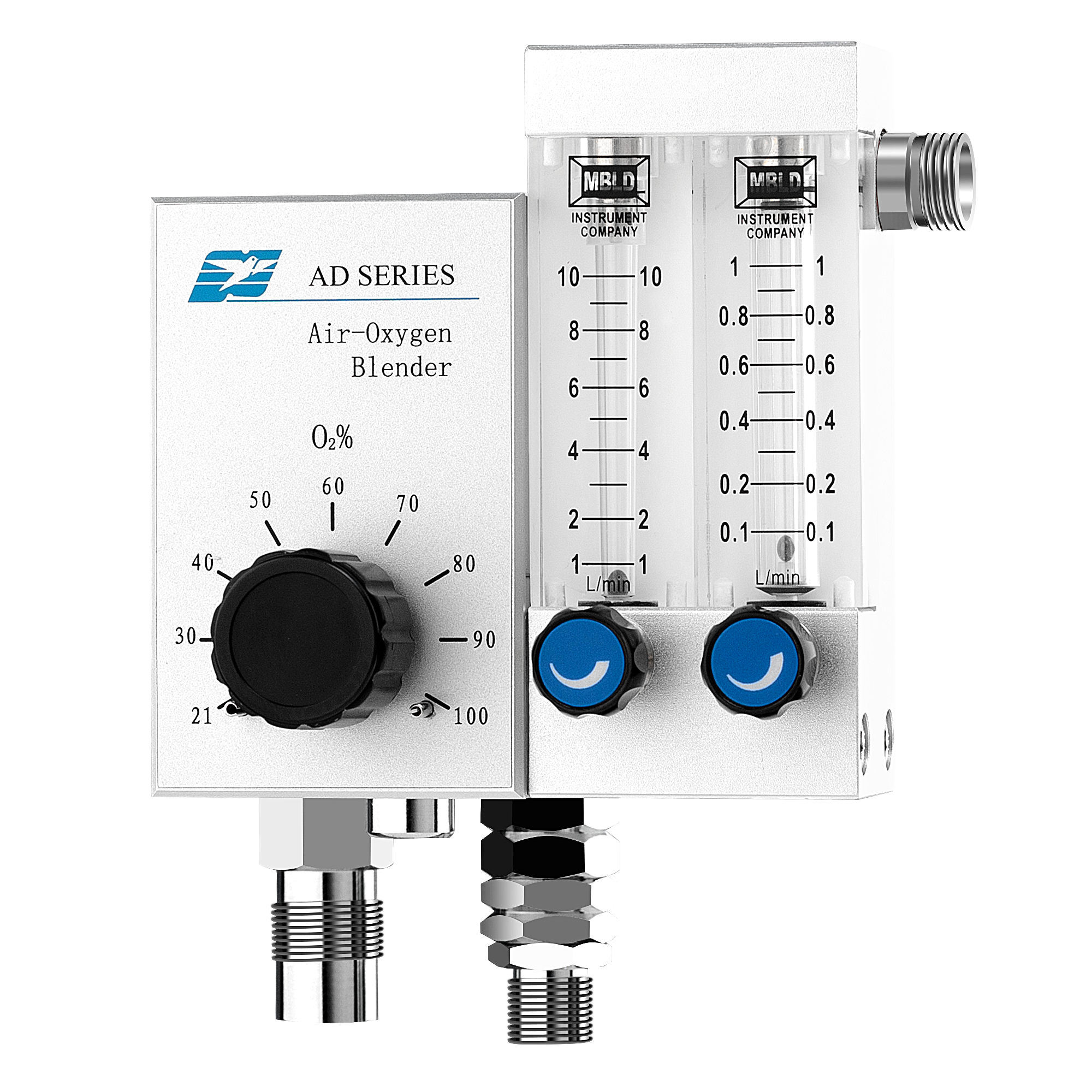 Medical Air oxygen Blender Flow Meter For Bubble CPAP Professional Oxygen Concentration Delivery Room NICU AD3000-SPD-E