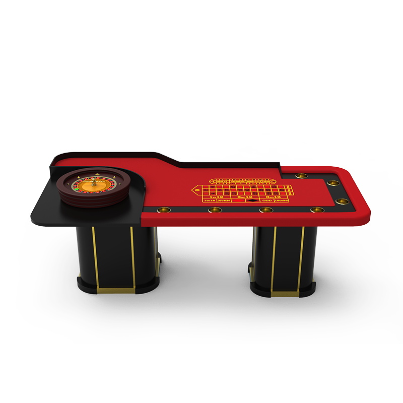 YH Rectangle Solid Wood Legs Roulette Wheel Casino Table With 18"&20"inch Roulette Wheel