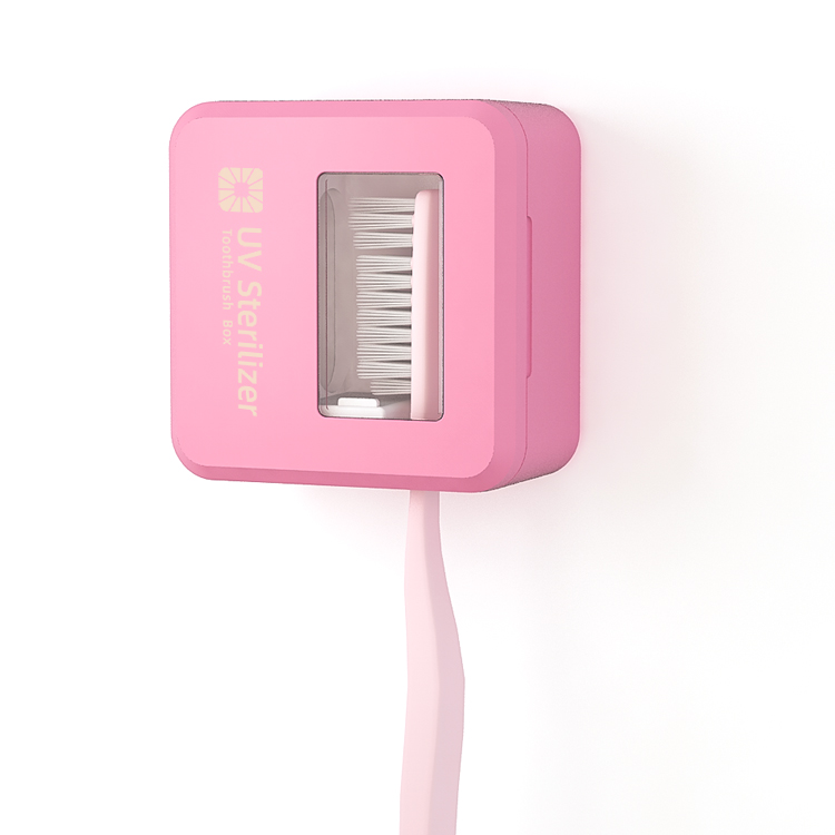 Disinfection 99.99% Portable Travel Mini Design USB Rechargeable Wall Mounted UV LED Toothbrush Sterilizer Box