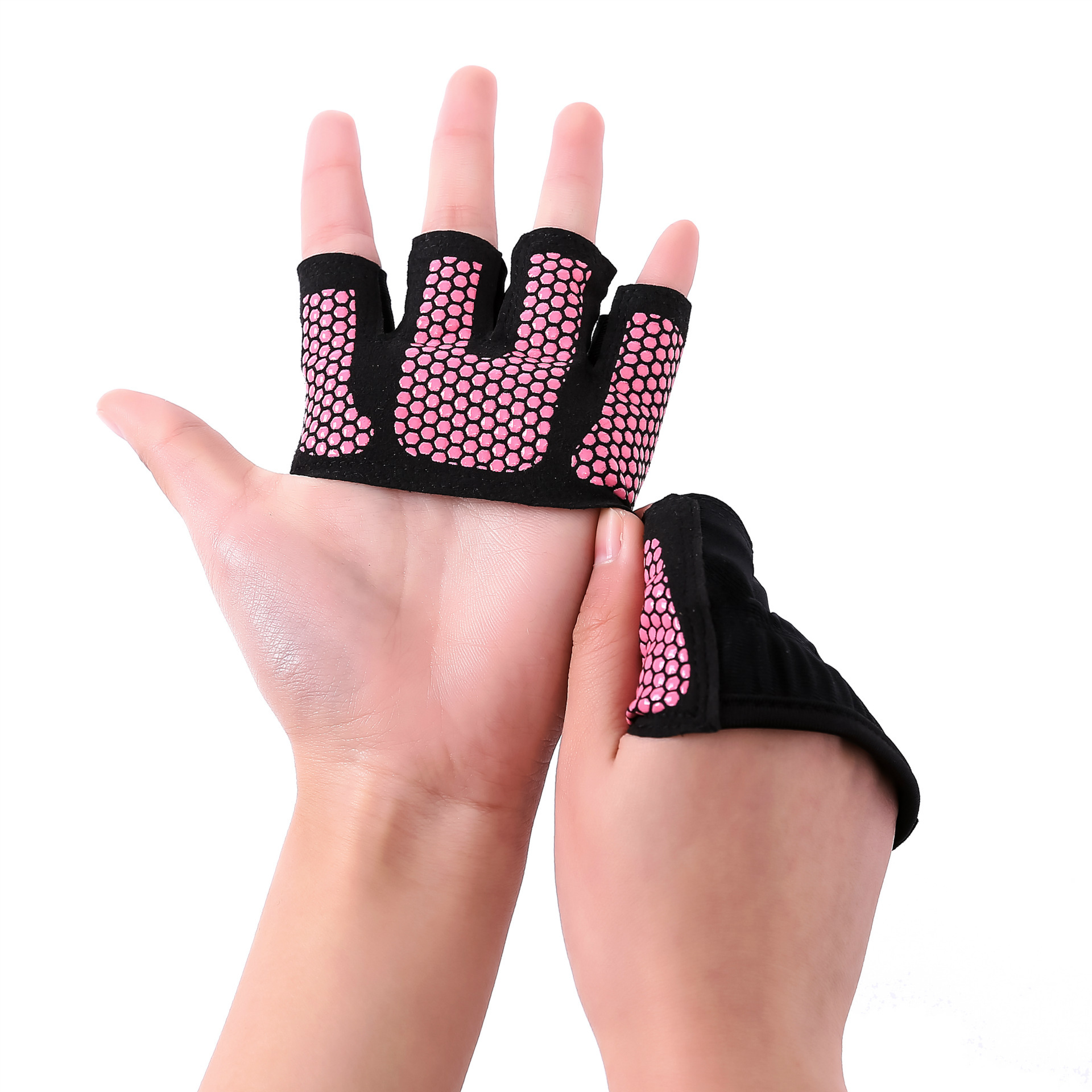 Men's and women's finger fitness Half Finger Gloves barbell Yoga weight lifting exercise anti slip protection wear