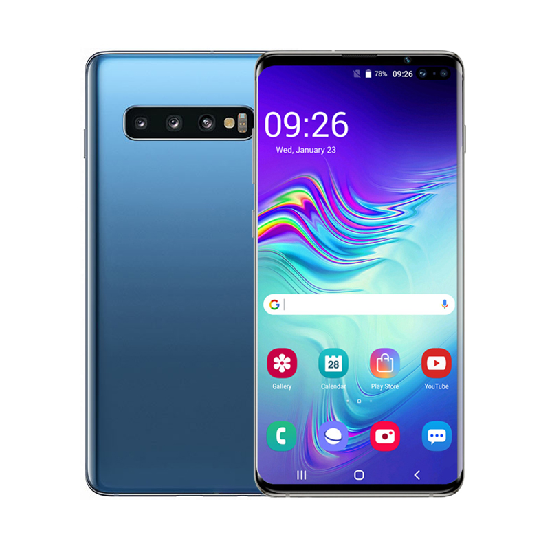 512 ГБ модные S10 оптовая продажа 6,5 дюймов 5G телефон 5600 мА/ч, 4g, игровая клавиатура Android телефона оригинальный аккумулятор не блокируется, Две сим-карты, смарт-чехол для мобильного телефона
