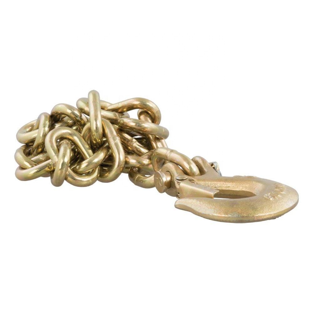5/16" 18800lbs Iron Safety Trailer Chain,Transport Chain with Hook