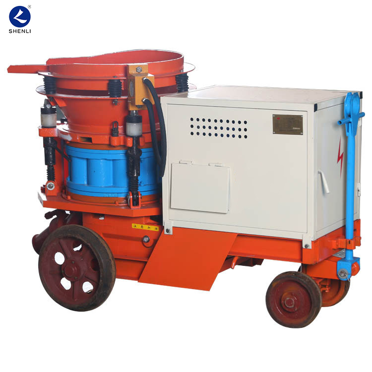 PZ-7D rock support use concrete spraying machine mixer plastering machine for processing dry shotcrete