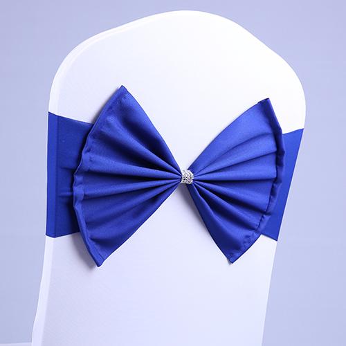 wedding chair sash BIG bow acrylic chair cover band elastic chair sashes spandex cover Decorations Event Party