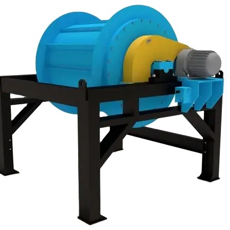 Manganese Iron Copper Tin Ore Dry Type Drum Magnetic Separator Magnetite High intensity permanent Drum Magnetic Separator
