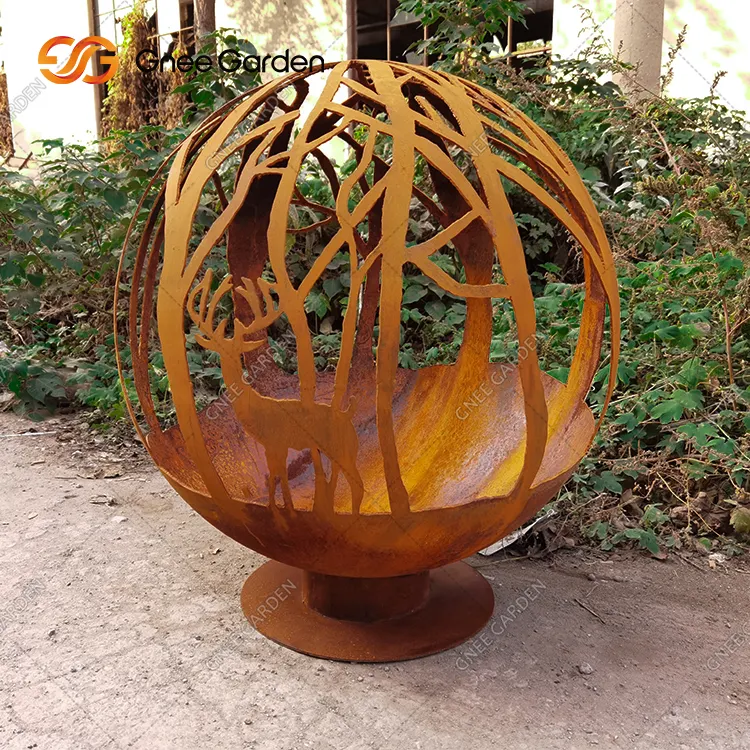 Наружный стальной шар corten steel Сферический шар corten