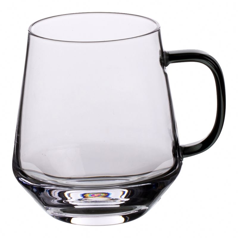 Lead Free drinking glass tea cups by borosilicate glass with handle for retailers