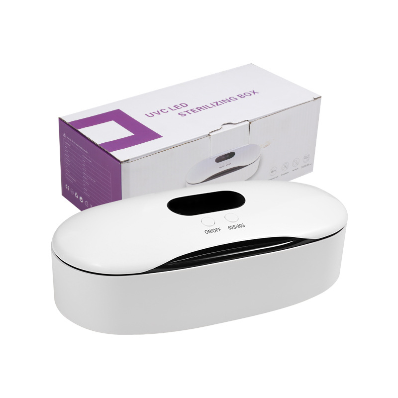 Nail Make Up Manicure Tools Sterilizer UV LED Lamp 8Beads Sterilizing Box Type-C 4000mAh Tweezers Cleaning Disinfection Box