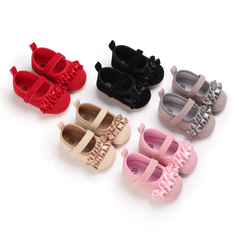 Toddler Infant Newborn Mary Jane Prewalker Soft Sole Baby Girls Dress Shoes