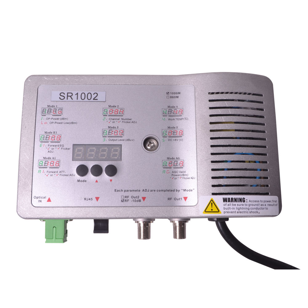 SR1002R FTTH Крытый CATV Волоконно-оптический узел цена с возвратом пути