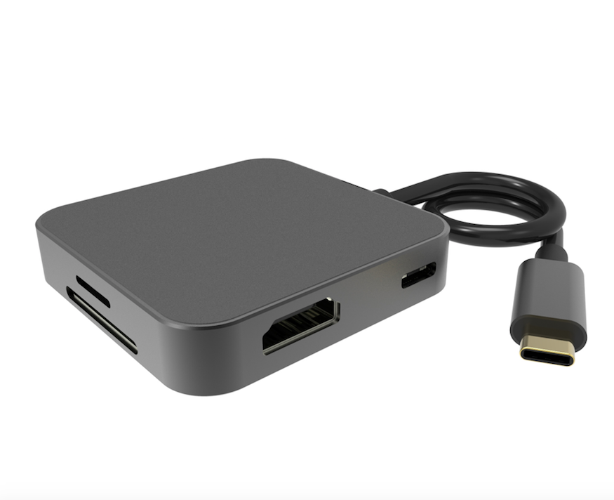 Многопортовый адаптер док-станция с портом HDMI Type-C