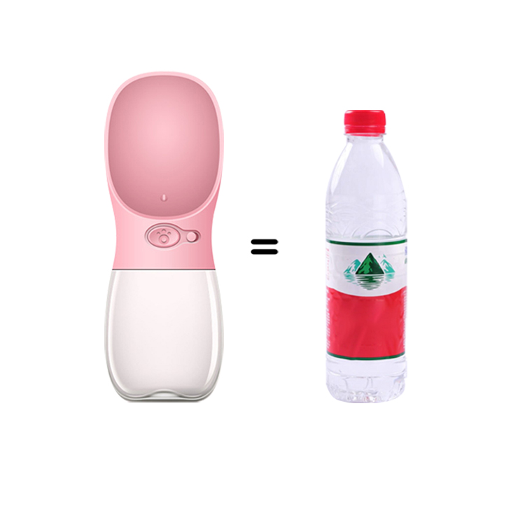 U.S. warehouse direct shipment In stock pets drinking feeding plastic portable pet dog water bottle