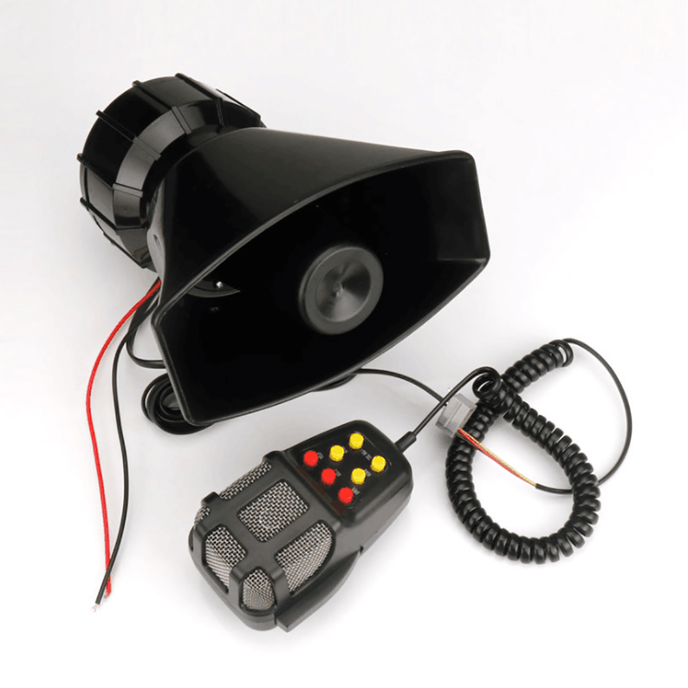 Автомобильная сирена с мегафон 100W клаксон 12v клаксон мотоцикла многотональный кабель мегафон 7 тон рог